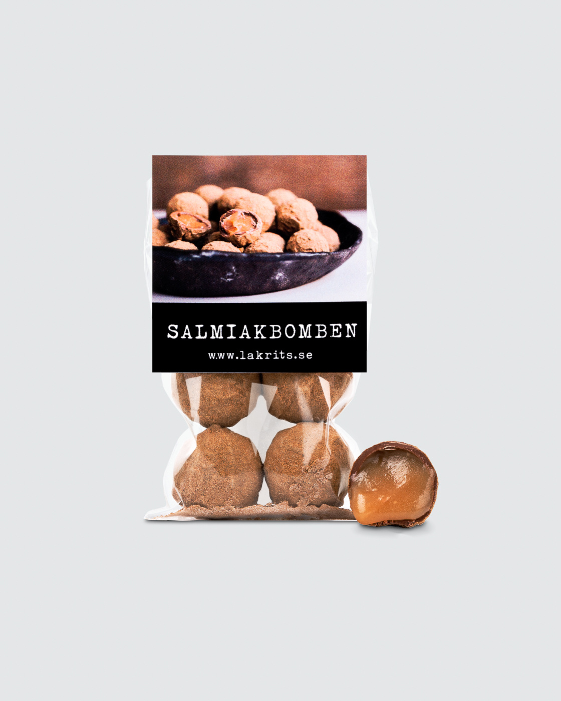 Salmiakbomben 4-pack ryhmässä SUKLAAKUORRUTTEINEN LAKRITSI @ Haupt Lakrits AB (100170074)