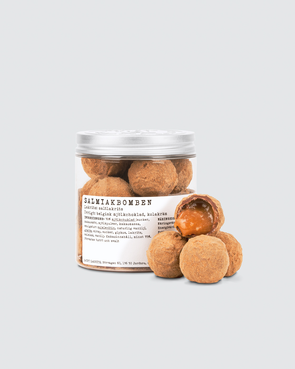 Salmiakbomben 12-pack ryhmässä SUKLAAKUORRUTTEINEN LAKRITSI @ Haupt Lakrits AB (100170122)