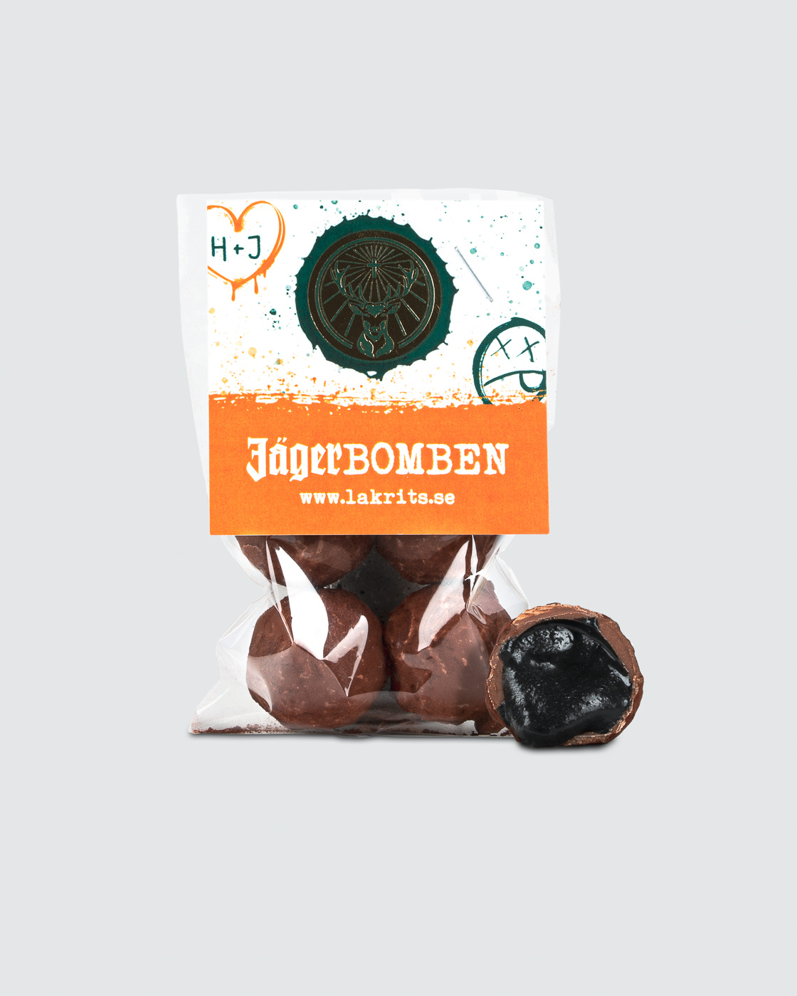 Jägerbomben ryhmässä SUKLAAKUORRUTTEINEN LAKRITSI @ Haupt Lakrits AB (100170141)