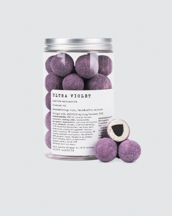 Ultra Violet ryhmässä SUKLAAKUORRUTTEINEN LAKRITSI @ Haupt Lakrits AB (100170019)