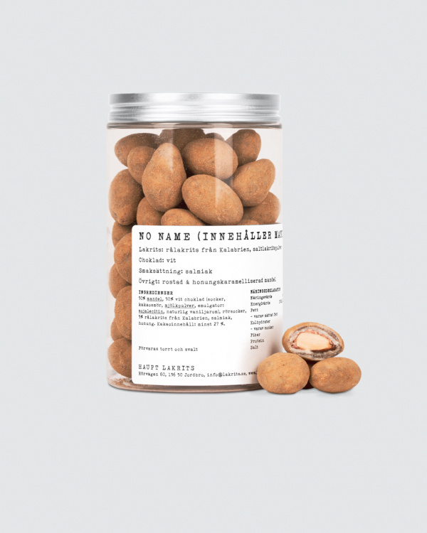 No name (innehåller mandel) ryhmässä SUKLAAKUORRUTTEINEN LAKRITSI @ Haupt Lakrits AB (100170022)