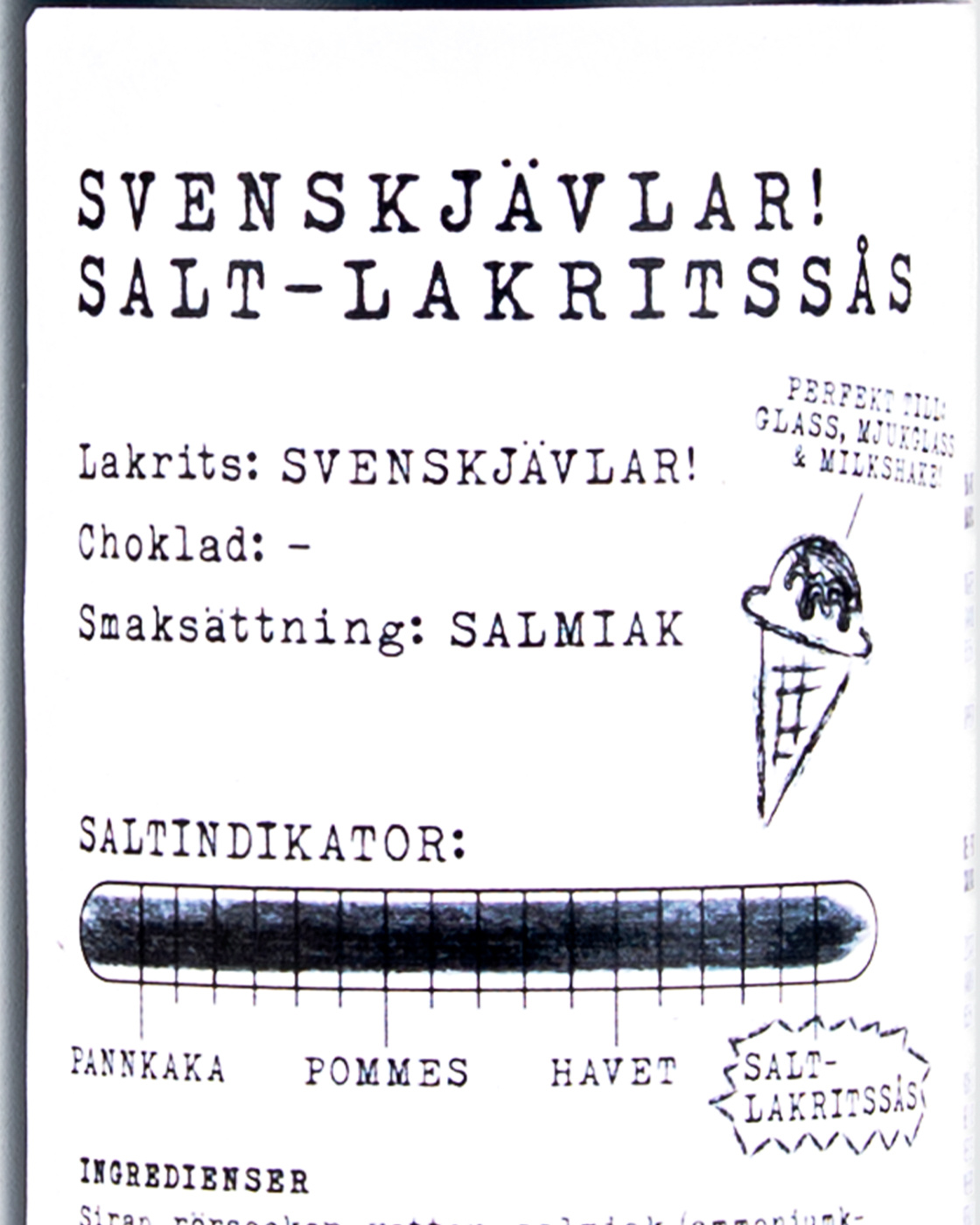 Svenskjävlar! Salmiakkikastike ryhmässä Salmiakki @ Haupt Lakrits AB (100170190)